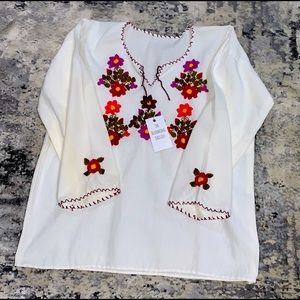 Mexican Embroidered Top
